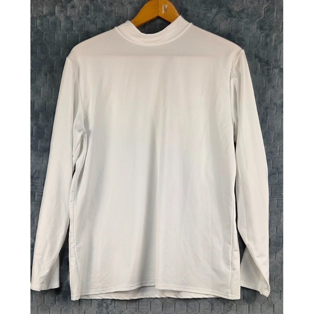 Tek Gear Men's Athletic Golf Mock Long Sleeve Activewear Shirt‎ Extra Large
